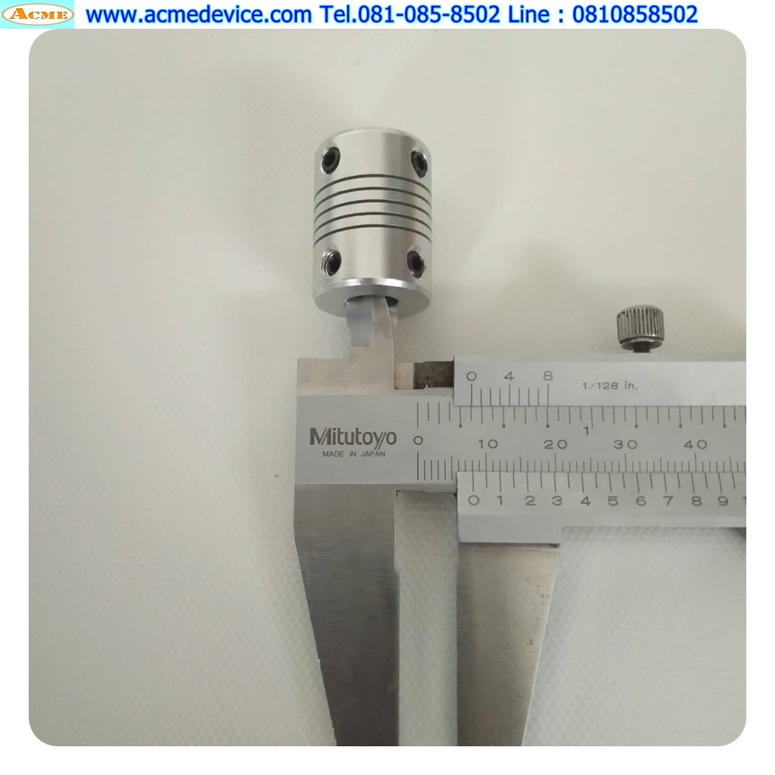 Coupling Aluminum ขนาด ID 8/10mm, OD 19mm, L 25mm