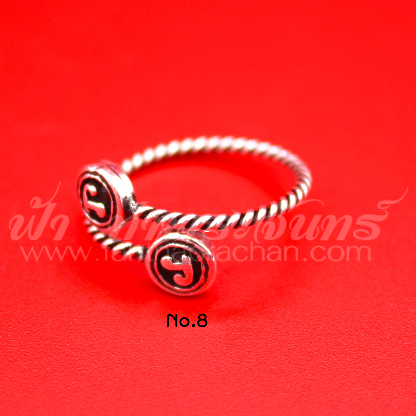 แหวนเงิน 92.5% หัวนะโมลายเกลียว