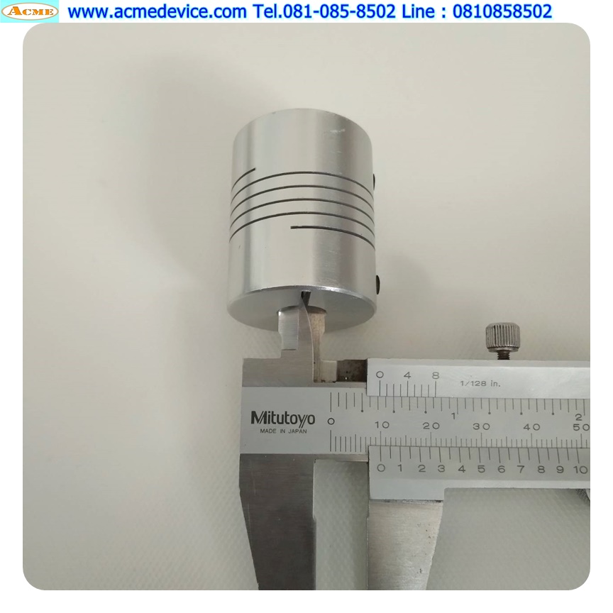 Coupling Aluminum ขนาด ID 10/14mm, OD 32mm, L 40mm