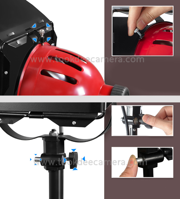 ชุดไฟต่อเนื่องSelens Red Head 800W ราคาถูก **ของแท้ รับประกัน 6 เดือน** แถมหลอดไฟสำรองเพิ่มอีก 3 หลอด