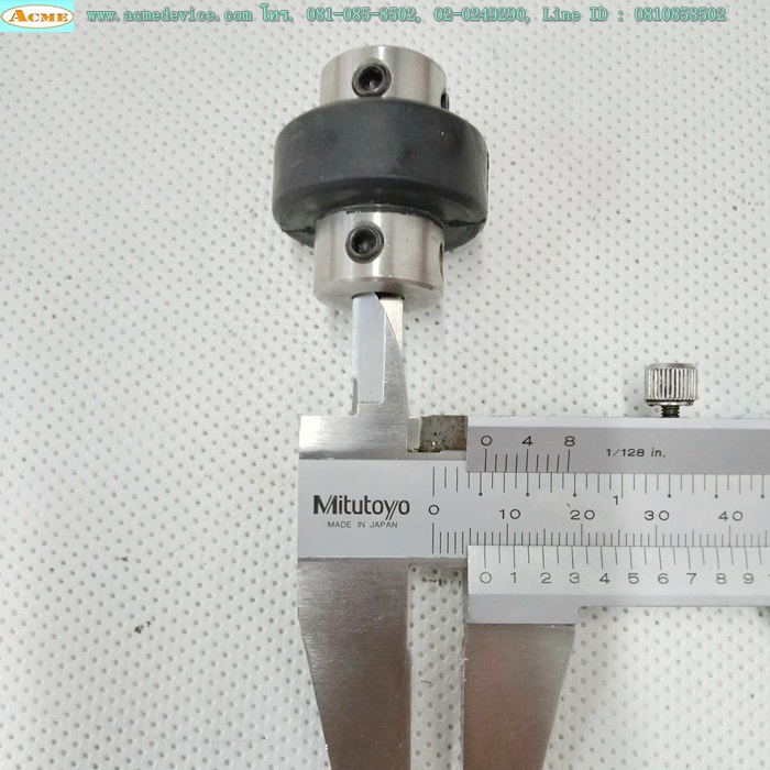 Coupling ขนาด ID 6/7mm, OD 30mm, L 32mm, Rubber Coupling