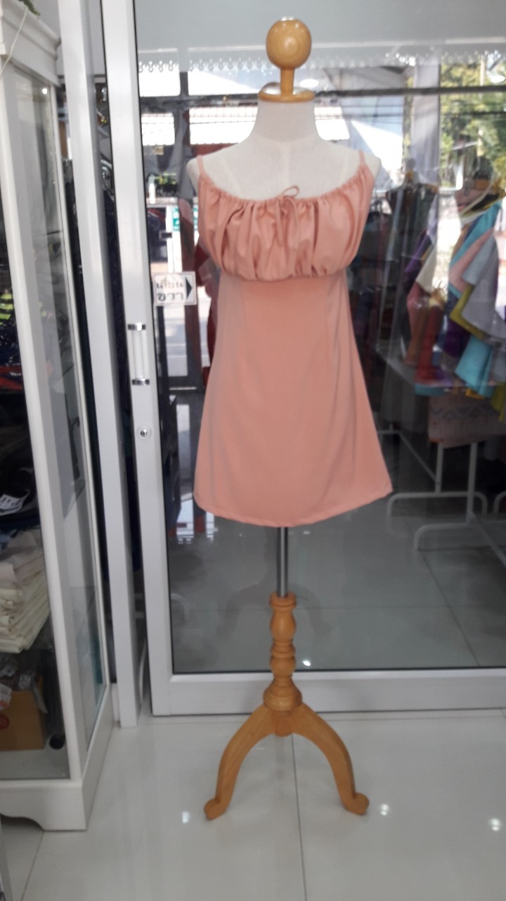 เดรสสั้นโอโรสสายผูก (M)