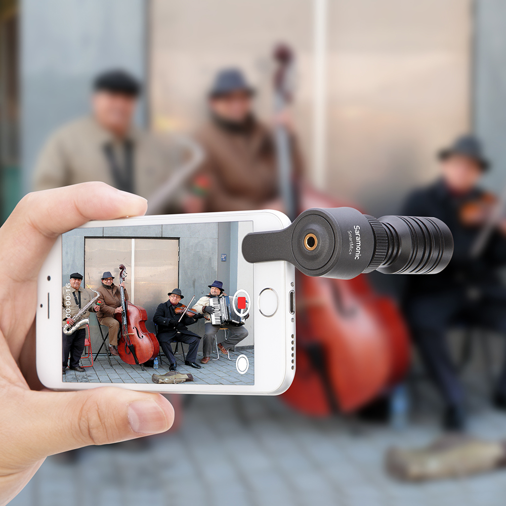 Saramonic New SmartMic+ Professional TRRS Condenser Microphone for iPhone, iPad, iPod Touch & Mac รับประกันศูนย์ไทย 1 ปี