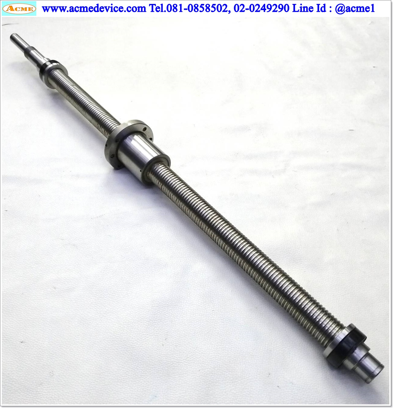 Ball Screw NSK รุ่น W3206W-25Z-C1Z, ขนาดเพลา 32 mm. x 840 mm., Stroke 530 mm., Pit 4 mm