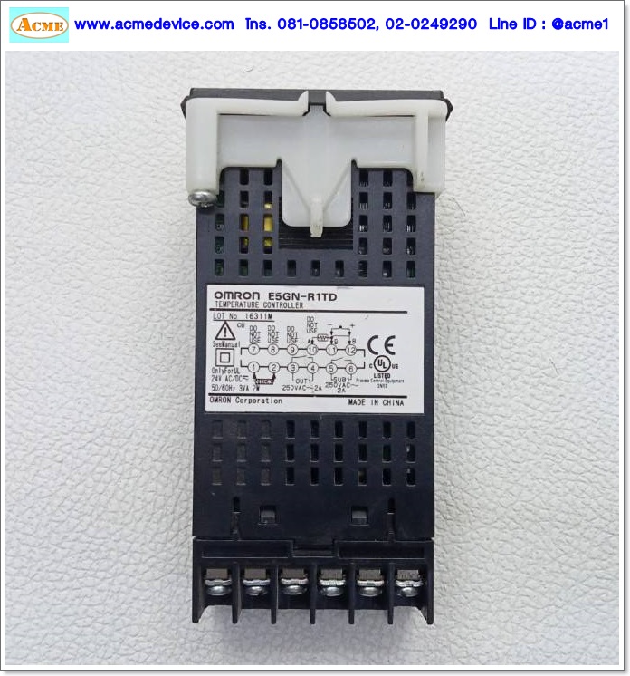 Temperature Controller Omron รุ่น E5GN-R1TD, 24 VAC/DC, Output Relay