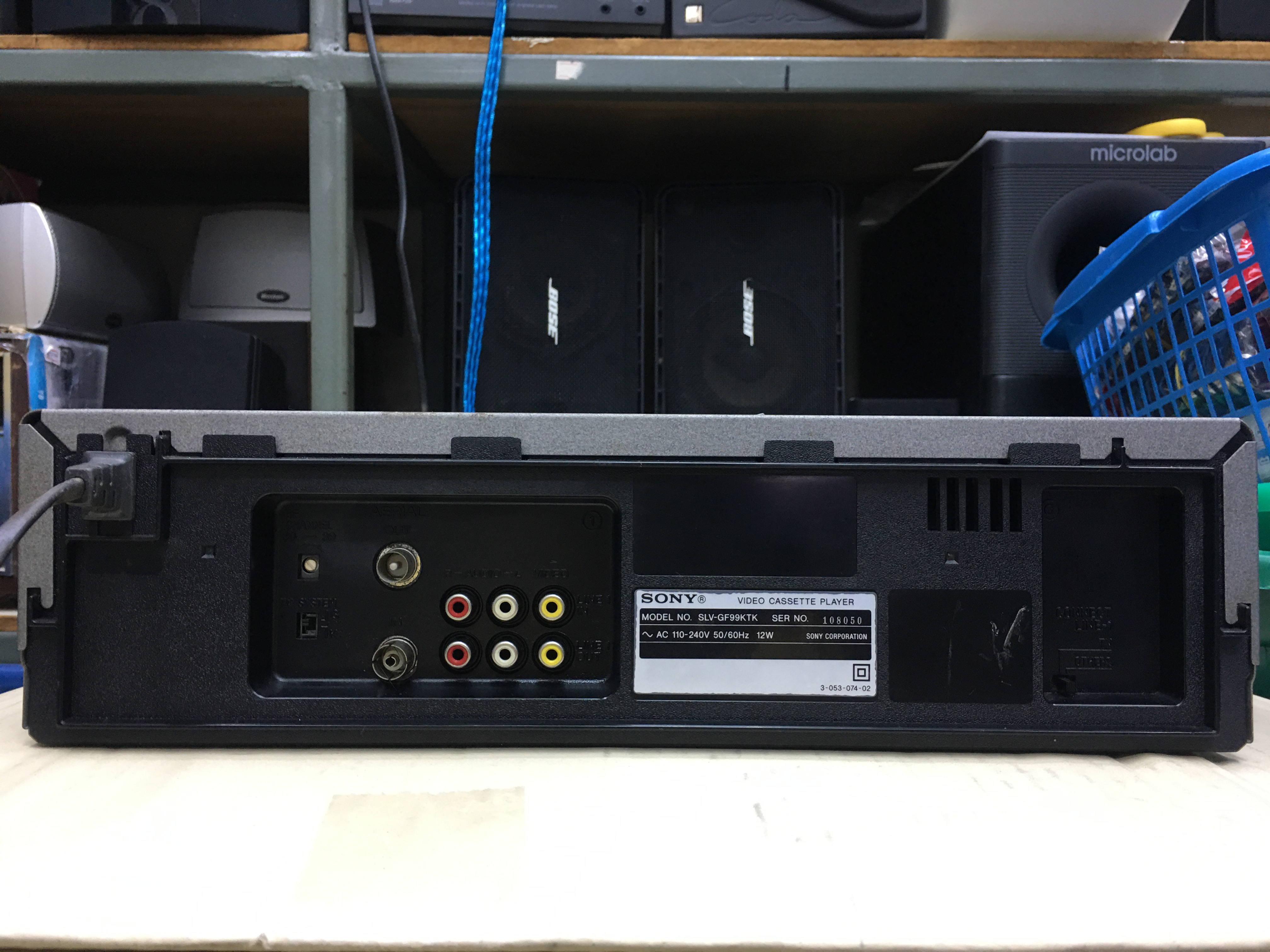 เครื่องเล่นวีดีโอเทป VHS , VDO Sony รุ่น SLV-GF99K