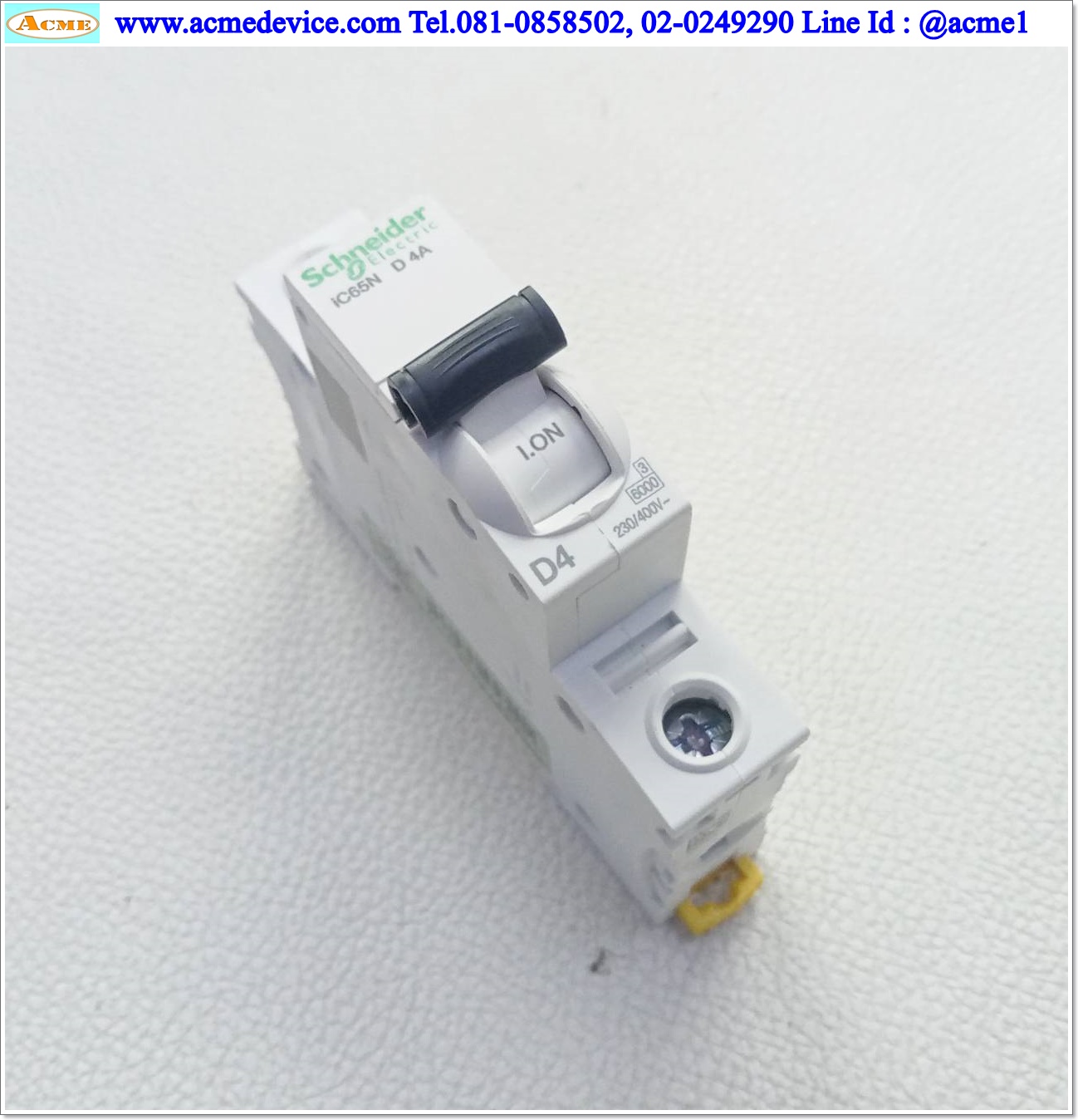 Breaker 1P Schneider รุ่น iC65N D 4A
