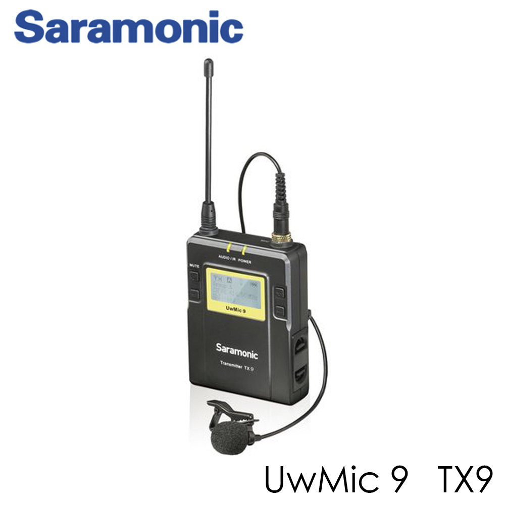 Saramonic UWMIC9 96-Channel transmitters Digital UHF Wireless Lavalier Microphone System