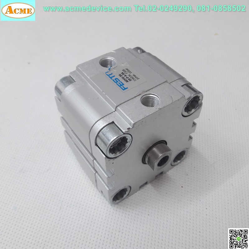 Air Cylinder Festo รุ่น ADVU-50-10-P-A-S6, Bore 50, Stroke 10 mm (มือสอง)