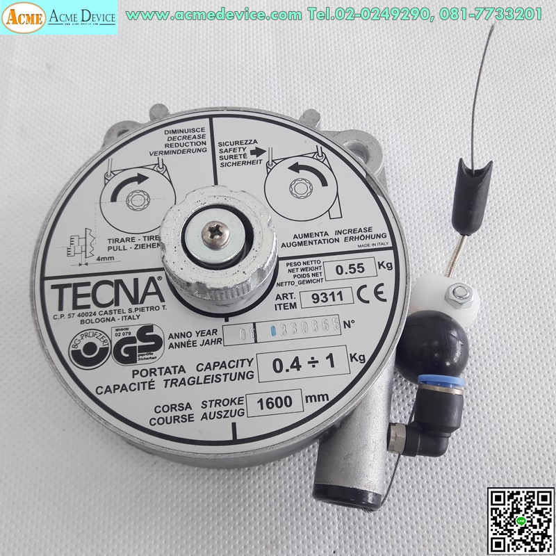 Balancer Capacity 0.4-1 kg , Stroke 600 mm