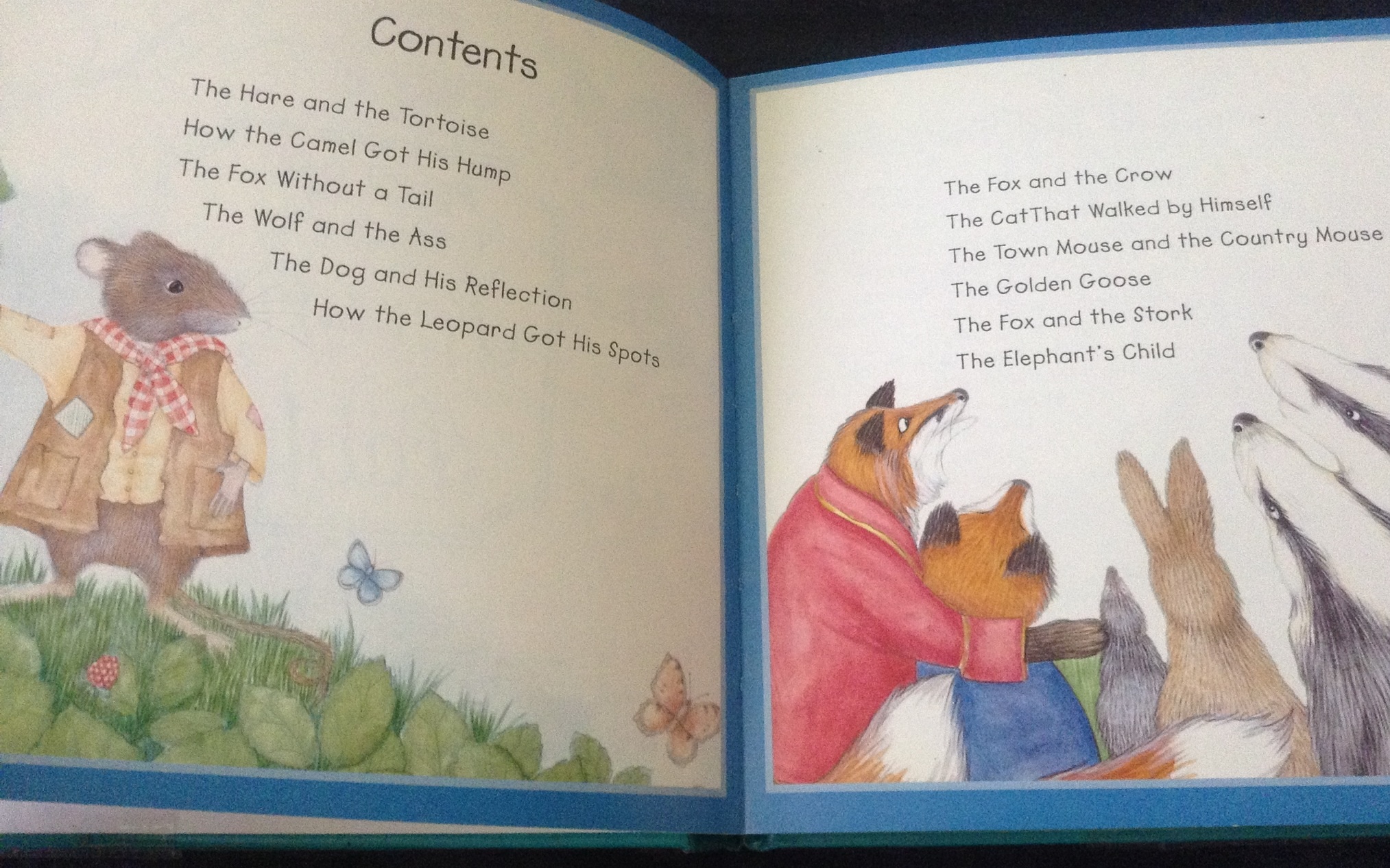 รวมนิทานภาพสี12เรื่อง ปกนวม a treasury of favourite fables ราคา 160