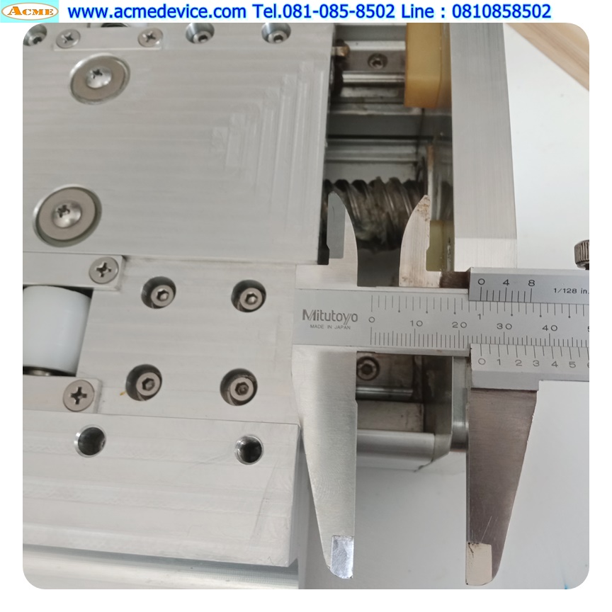 แกนสําเร็จรูป Ball Screw ??? รุ่น ???, ขนาด 165 mm x 855 mm, Stroke 590 mm, Pit 25 mm, แกนโต 25 mm