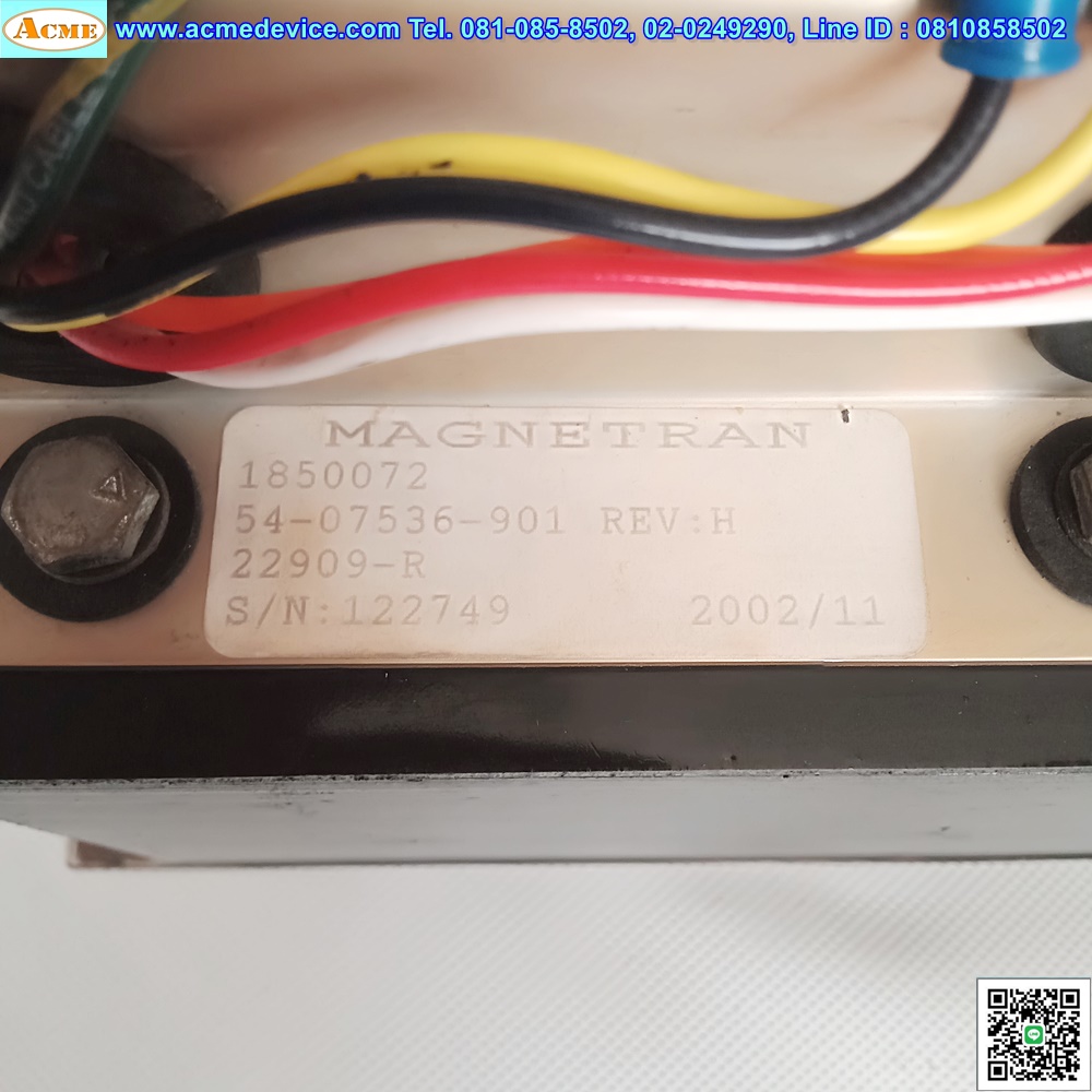 Transformer Magnetran รุ่น 1850072, 54-07536-901, 22909-R, 220/35Vac, Isolation