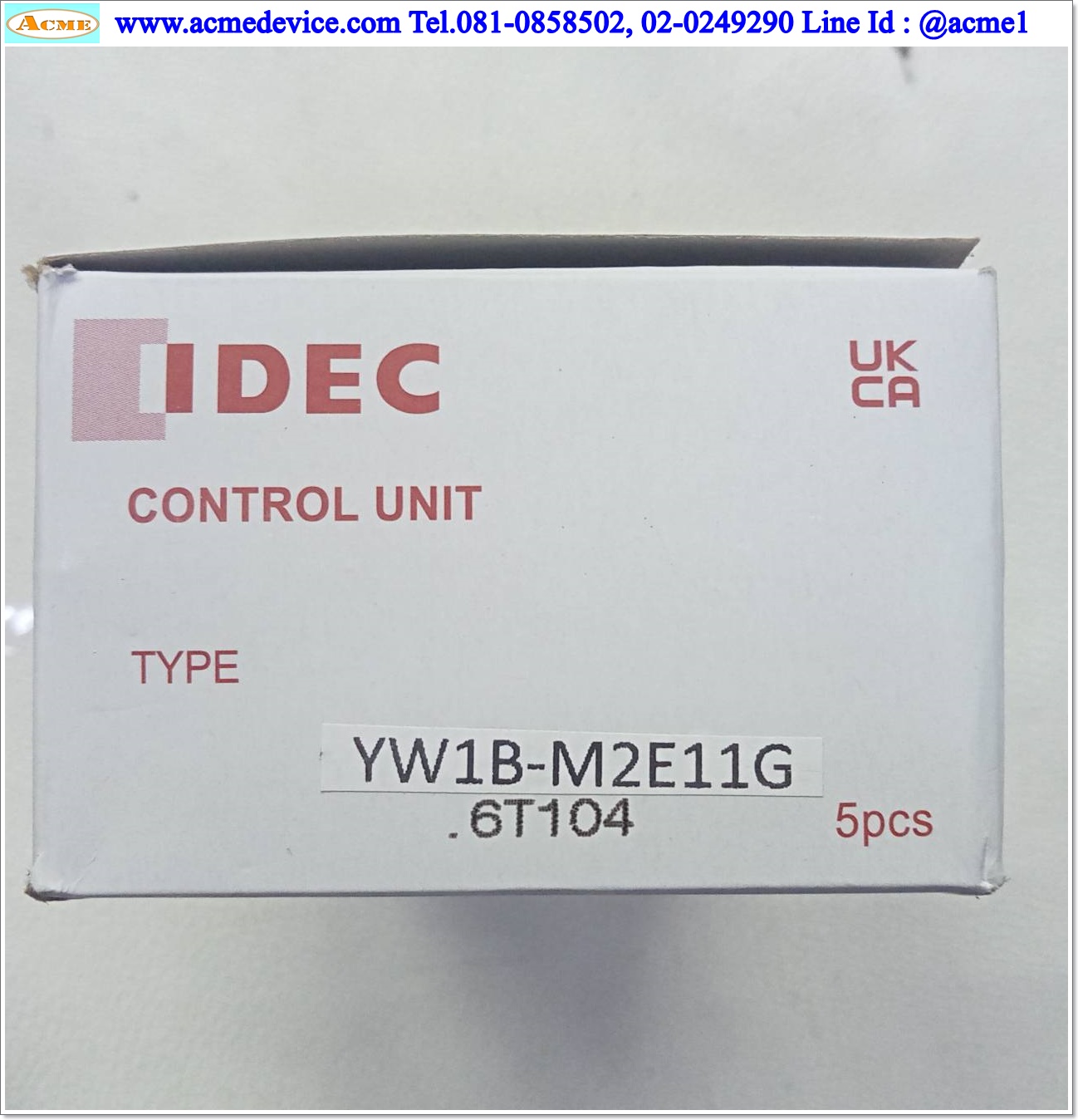 Pushbutton Switch Idec รุ่น YW1B-M2E11G, 1NO, 1NC