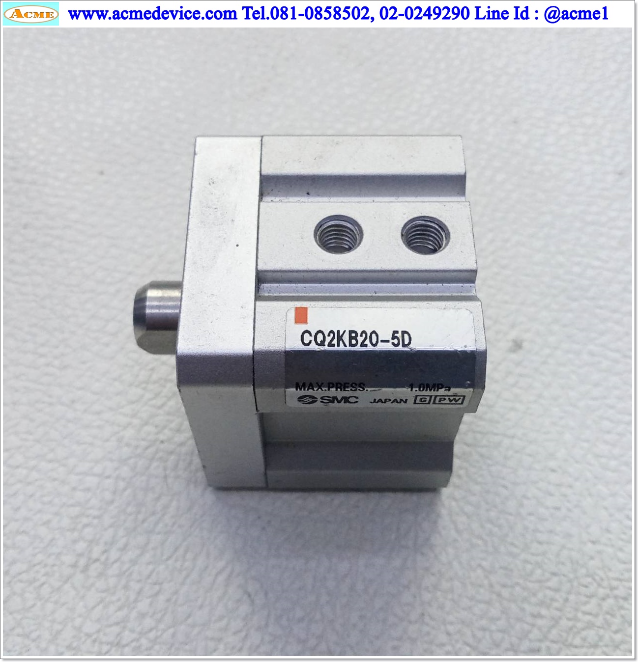 Air Cylinder SMC รุ่น CQ2KฺB20-5D, Bore 20 mm., Stroke 5 mm.