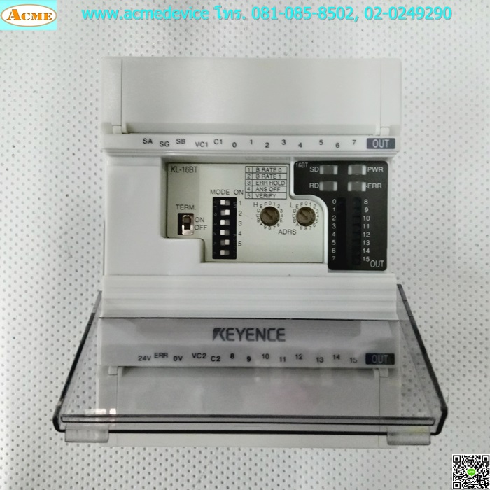 Screw Terminal Block, Transistor (Sink) Keyence รุ่น KL-16BT, 16 Point (kv-7000 series)