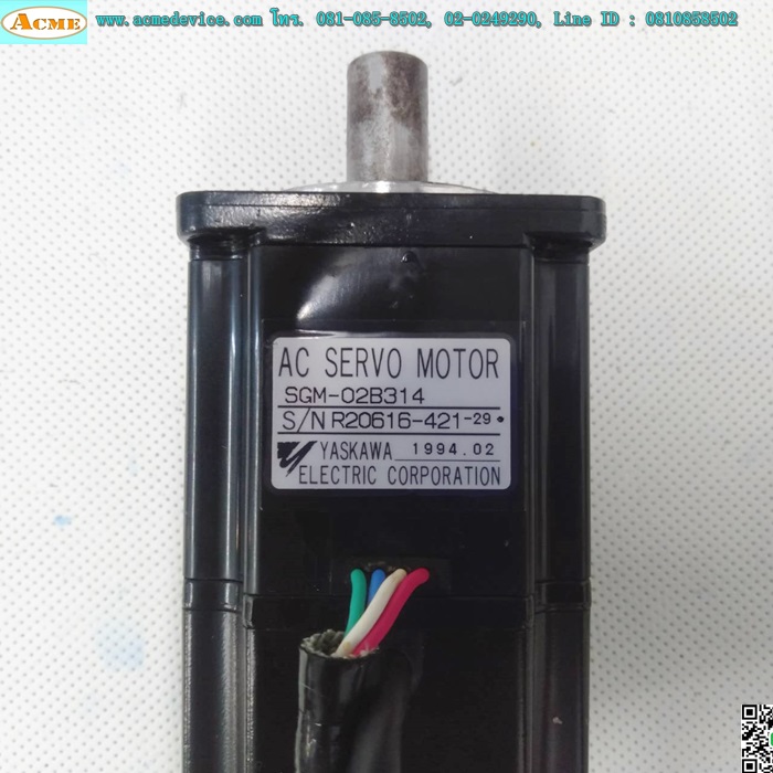 Servo Motor Yaskawa รุ่น SGM-02B314, 200W, 3000 r/min