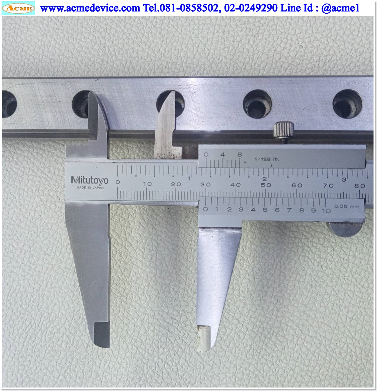 Linear Block and Rail IKO รุ่น MXSL20, รางสไลด์ขนาด 20 mm x 1330 mm. (2 Block) ( ขาว )