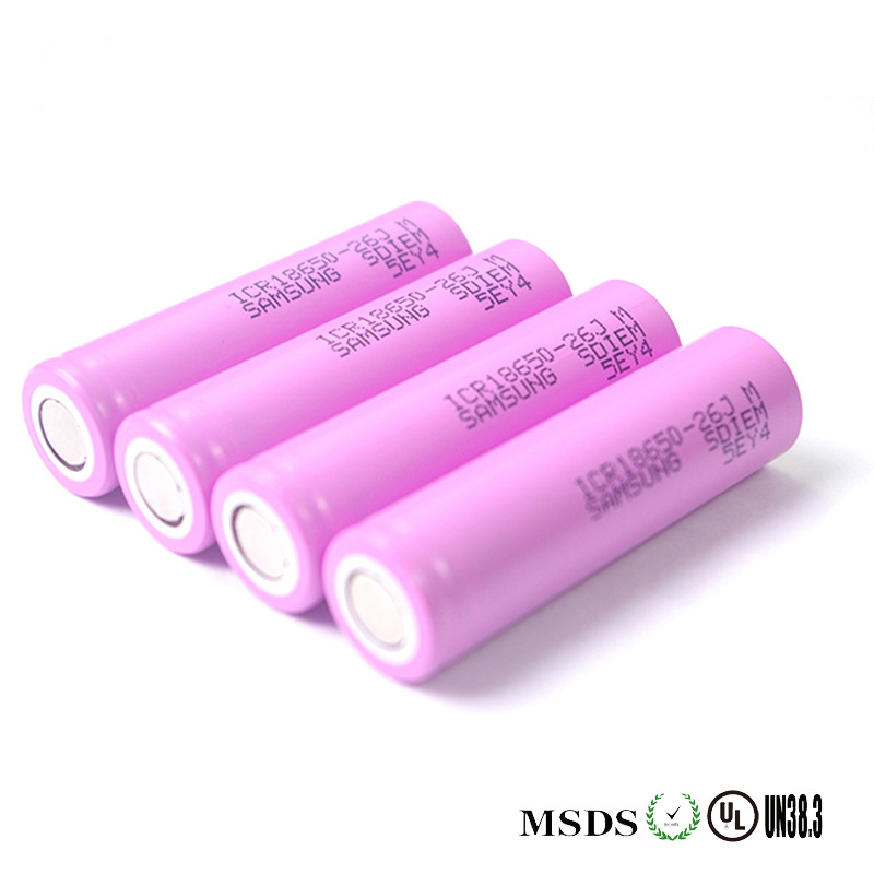 ถ่านชาร์จ แบตเตอรี่ UltraFire Battery Samsung ICR18650-26JM Li-ion Rechargeable เบอร์ 18650 3.7v 2600 mAh หัวนูน (ของแท้ 100% Original Made in Korea)