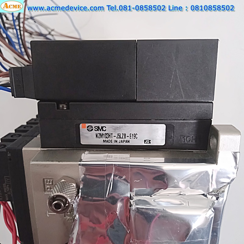 Vacuum Ejector SMC รุ่น ZSE1-00-19CN + NZM103HT-J5LZB-E19C + VJ114-5L0ZB, 0 to -101kPa