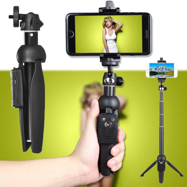 YUNTENG YT-9928 2-in-1 ไม้เซลฟี่พร้อมขาตั้งในตัว มีรีโมทบลูทูธสำหรับสั่งถ่ายภาพ**ของแท้ สินค้ารับประกัน 3 เดือน**