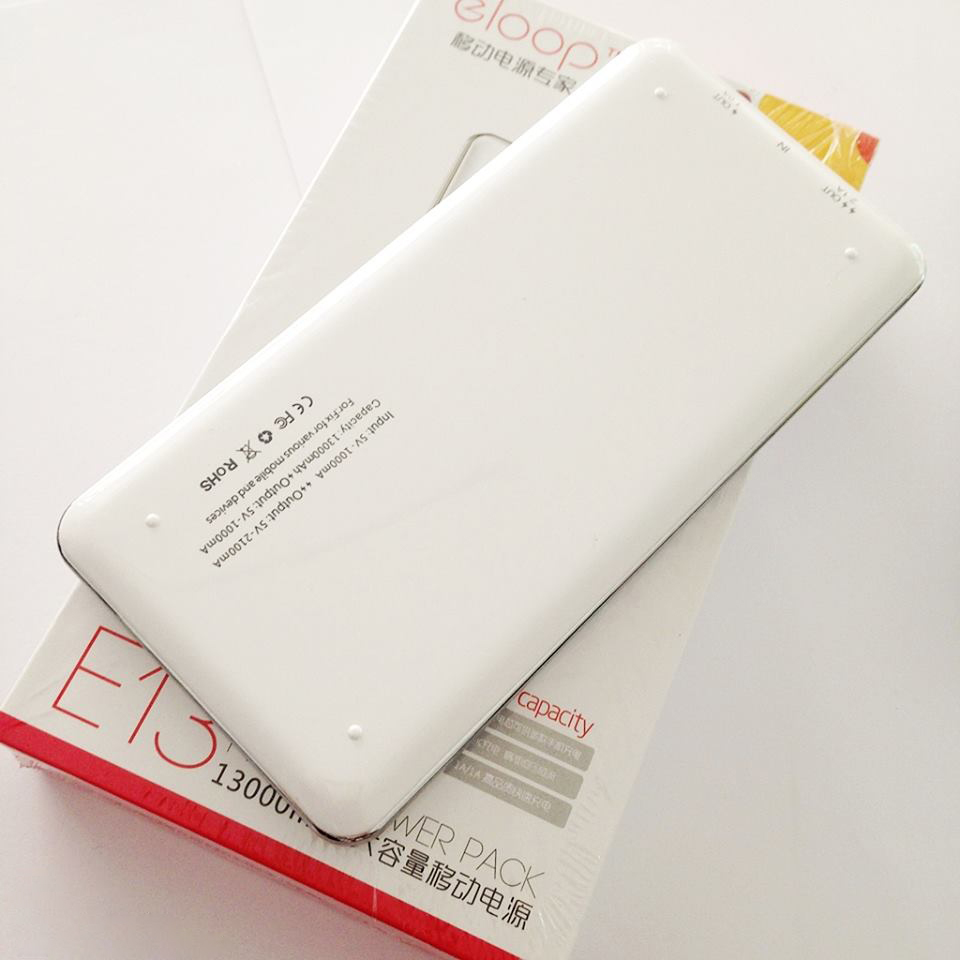 แบตสำรอง Powerbank eloop E13 13,000 mAh สีขาว แท้100% ราคาถูก