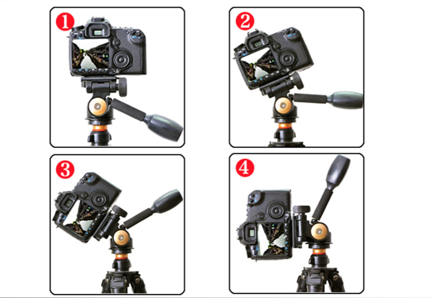 หัวแพนกล้อง QZSD Q08 Fluid Tripod Monopod Head