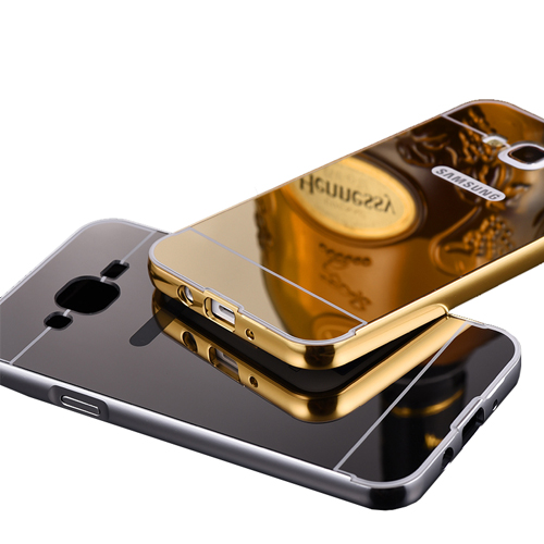 เคสฝาหลัง J7 อลูมิเนียม สีทองเงา