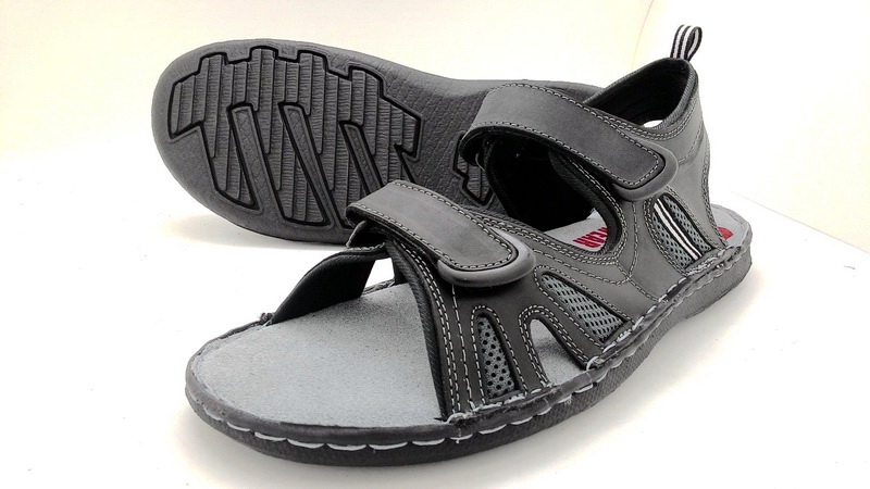 Leather sandals with backstrap (men)