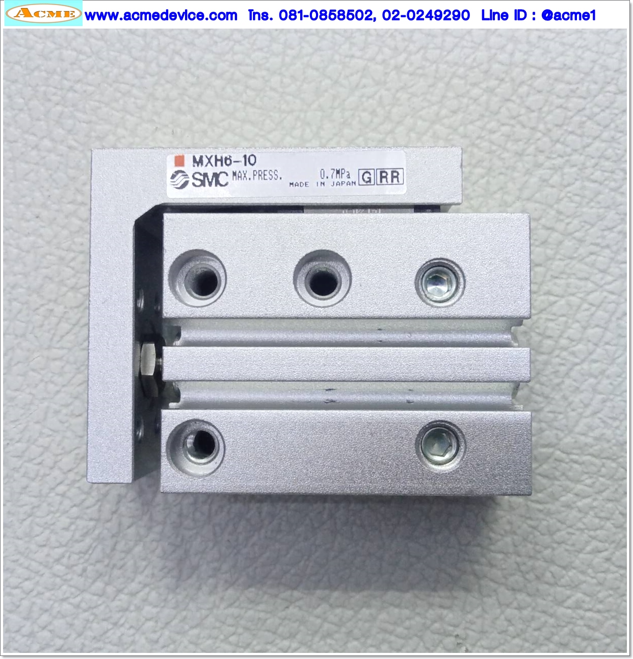 Air Cylinder SMC รุ่น MXH6-10, Bore 6 mm., stroke 10 mm.