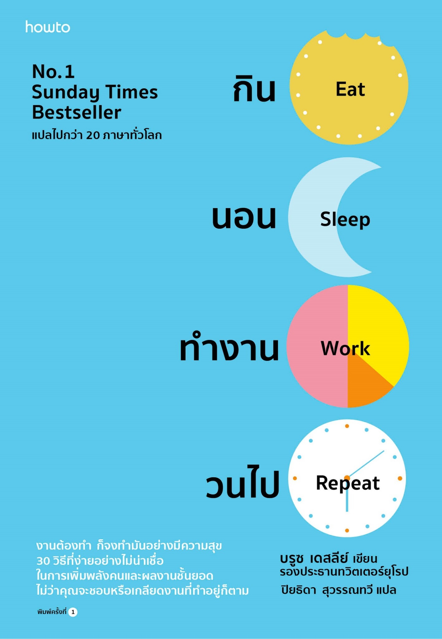 หนังสือเรื่อง กิน นอน ทำงาน วนไป : บรูซ เดสลีย์ : สำนักพิมพ์ อมรินทร์ How to