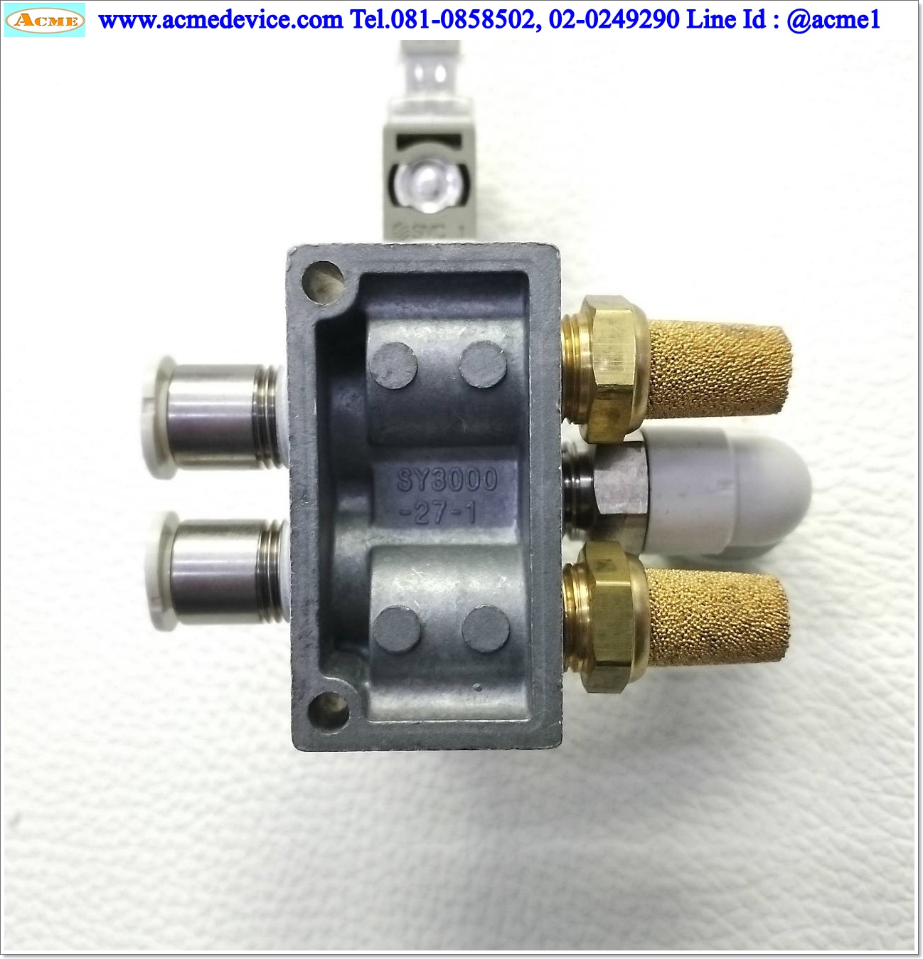Solenoid Valve SMC รุ่น SY3140-5LZ-01, 5/2, 2-position single, Coil 24Vdc