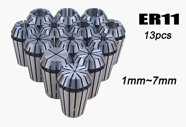 ชุดหัวคลอเลต ER11 13 ชิ้น Spring Collet Set For CNC Workholding Engraving & milling Lathe Tool