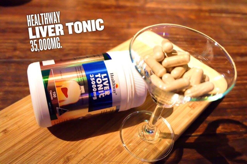 Healthway Liver Tonic 35,000mg. Milk Thistle อาหารเสริมล้างตับ ขับสารพิษในตับ บำรุงและฟื้นฟูตับ ขนาด 100 แค็บซูล จากออสเตรเลีย