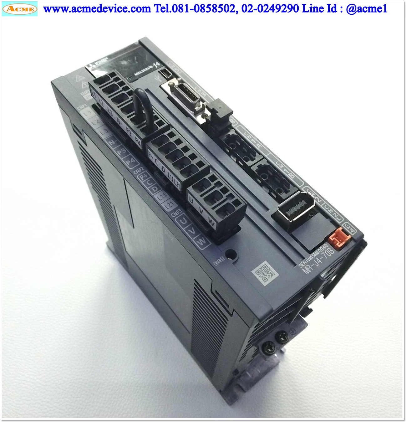 Servo Drive Mitsubishi รุ่น MR-J4-70B, 750W
