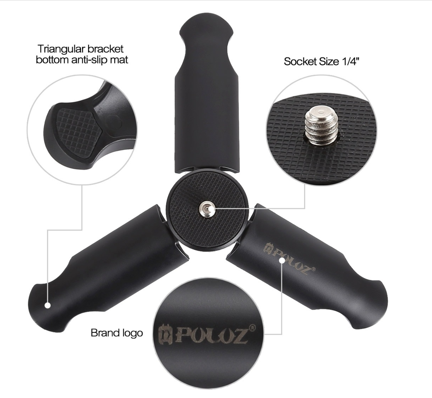 ขาตั้งขนาดเล็ก พกพาง่าย Mini Tripod สำหรับต่อมือถือหรือกล้อง Actioncam