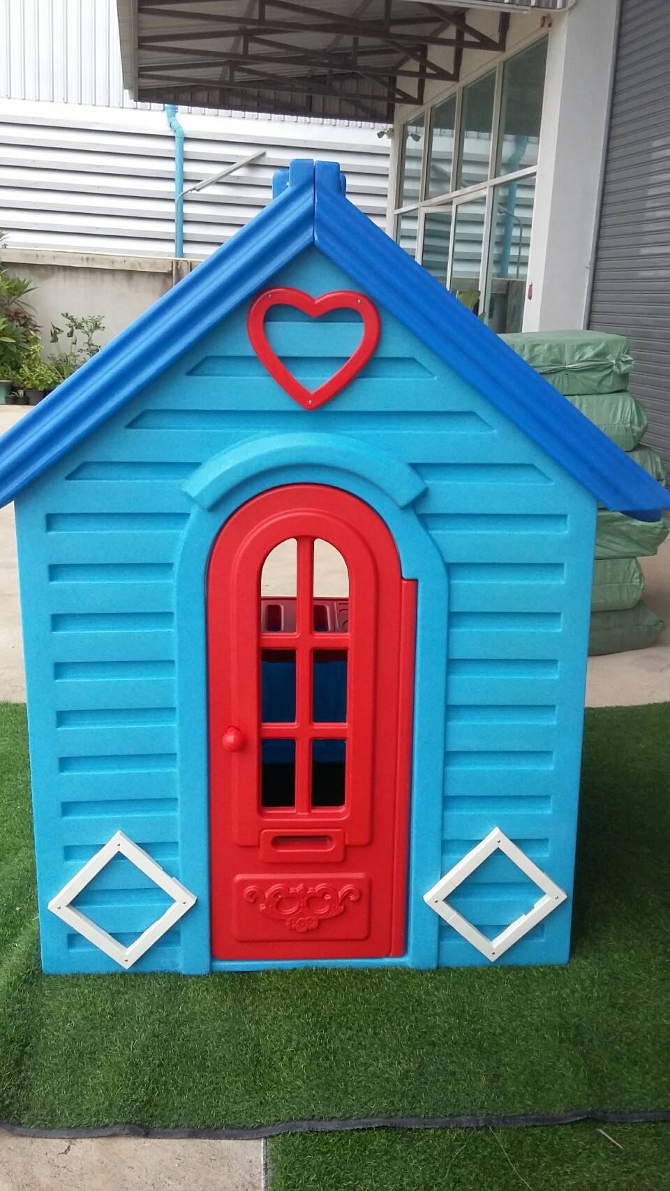 บ้านหรรษา (สีฟ้า) บ้านของเล่นเด็ก ของเล่นเสริมพัฒนาการ