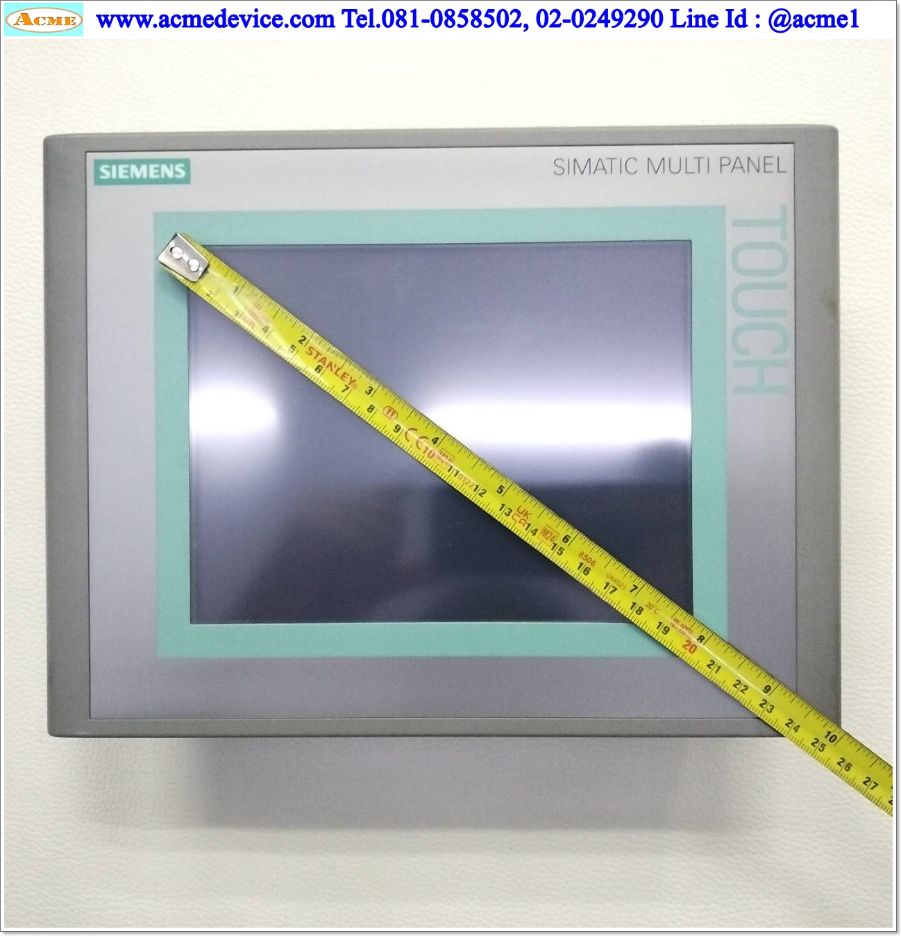 Touch Screen Siemens รุ่น 6AV6 643-0CB01-1AX1, MP277, 8", 24V, จอสี (มีตำหนิ)