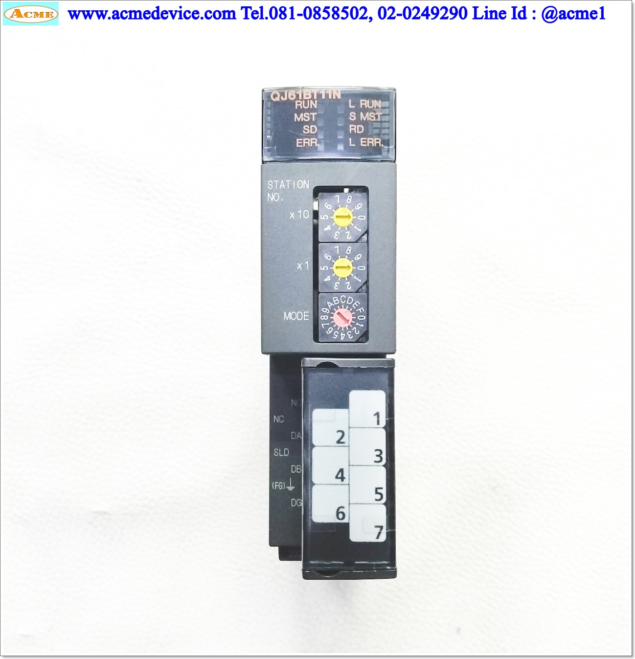 PLC Mitsubishi รุ่น QJ61BT11N, CC-Link Master Unit, Serial 20