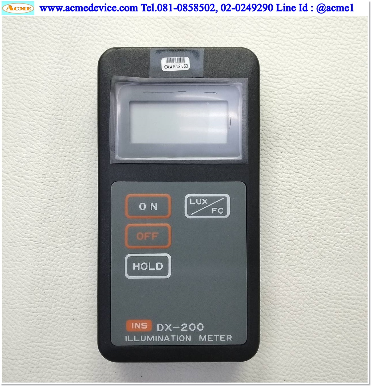 Illumination Meter INS รุ่น DX-200, Battery 9V