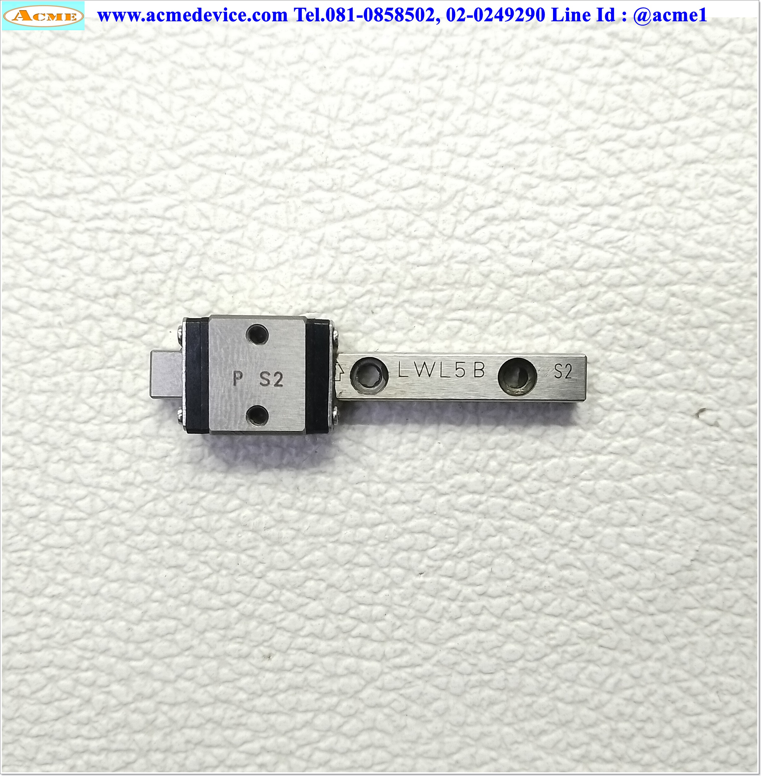 Linear Block and Rail IKO รุ่น PS2, ขนาดรางสไลด์ 5 mm. x 44 mm.