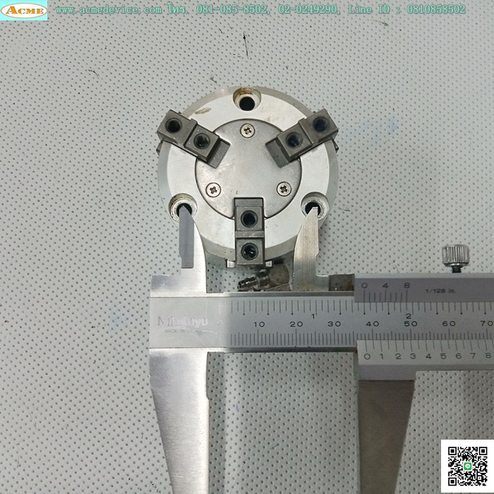 Gripper SMC รุ่น MHS, โต 52 mm, stroke 3 mm.