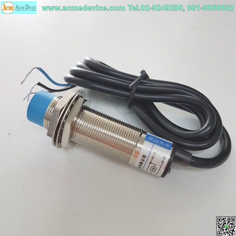 Proximity รุ่น LJ18A3-8-Z/BX, M18, ระยะ 8mm, 3wire, NPN, NO,Unshielded, Inductive