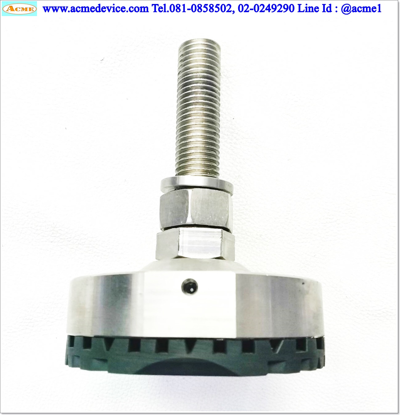 ขาฉิ่ง ขนาดฝา 100 mm., M20 x 140 mm., L 86 mm., Pit 4 mm.