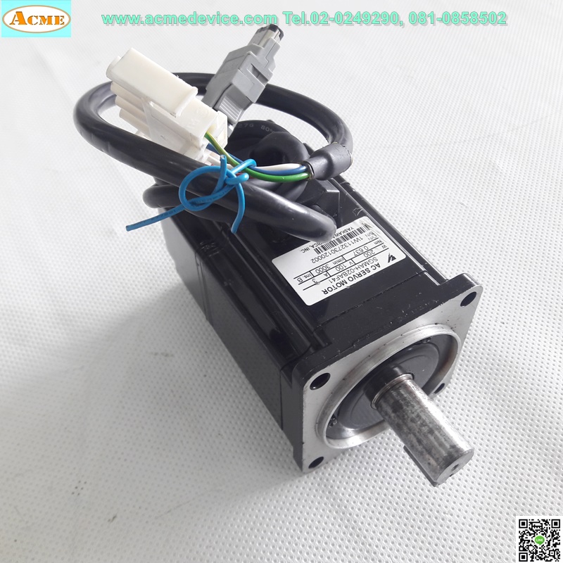 Servo Motor Yaskawa รุ่น SGMAH-02BAF41, 200W, 100V