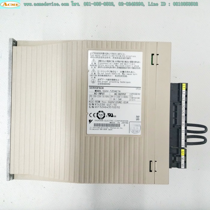 Servo Drive yaskawa รุ่น SGDV-120AE1A, 1.5kW (for motor SGMJV)