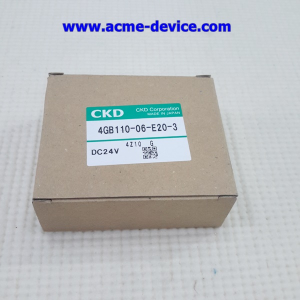 Solenoid Valve CKD รุ่น 4GB110-06-E20-3, 5/2, 24VDC