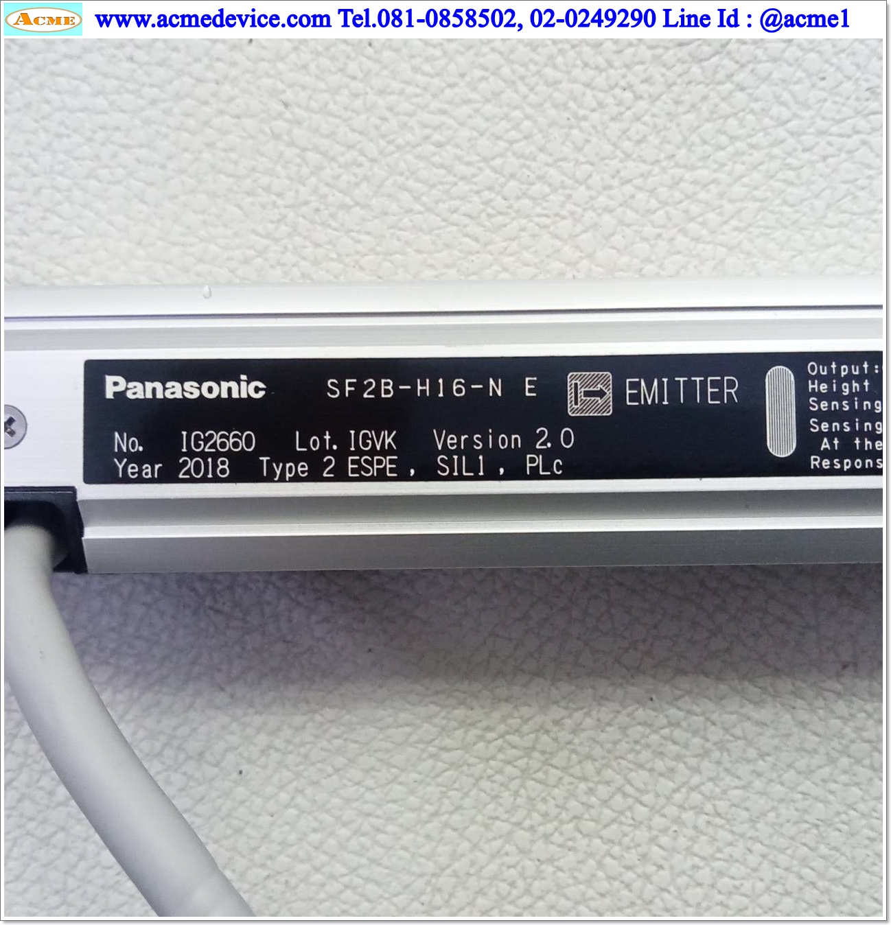 Area Sensor SUNX รุ่น SF2B-H16-N (E) + SF2B-H16-N (D), ยาว 312 mm, ระยะ 0.2 to 13 M