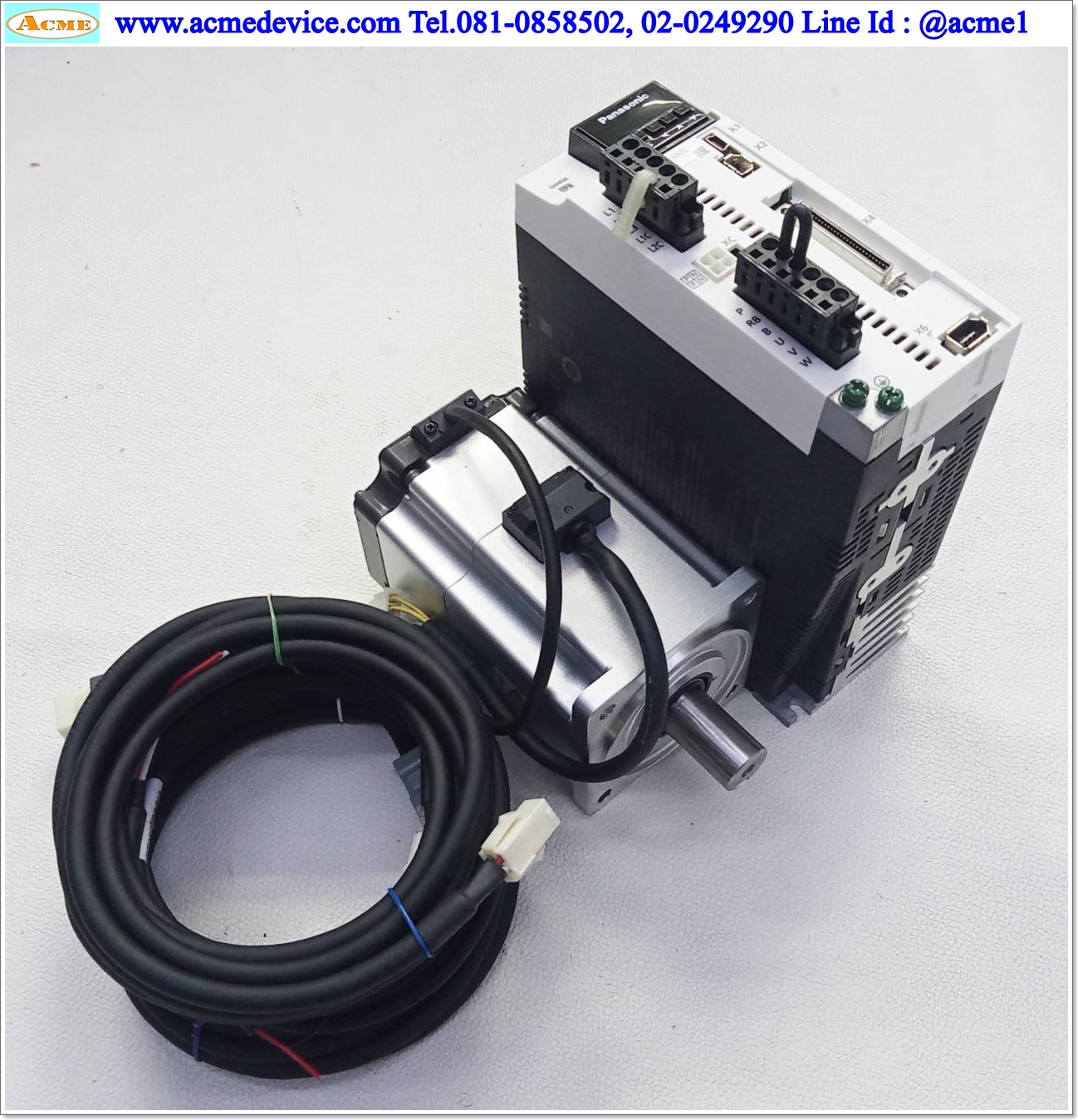 Servo Drive Panasonic รุ่น MCDLN35SG & Motor MHMF082L1V2M, 750W (with brake)