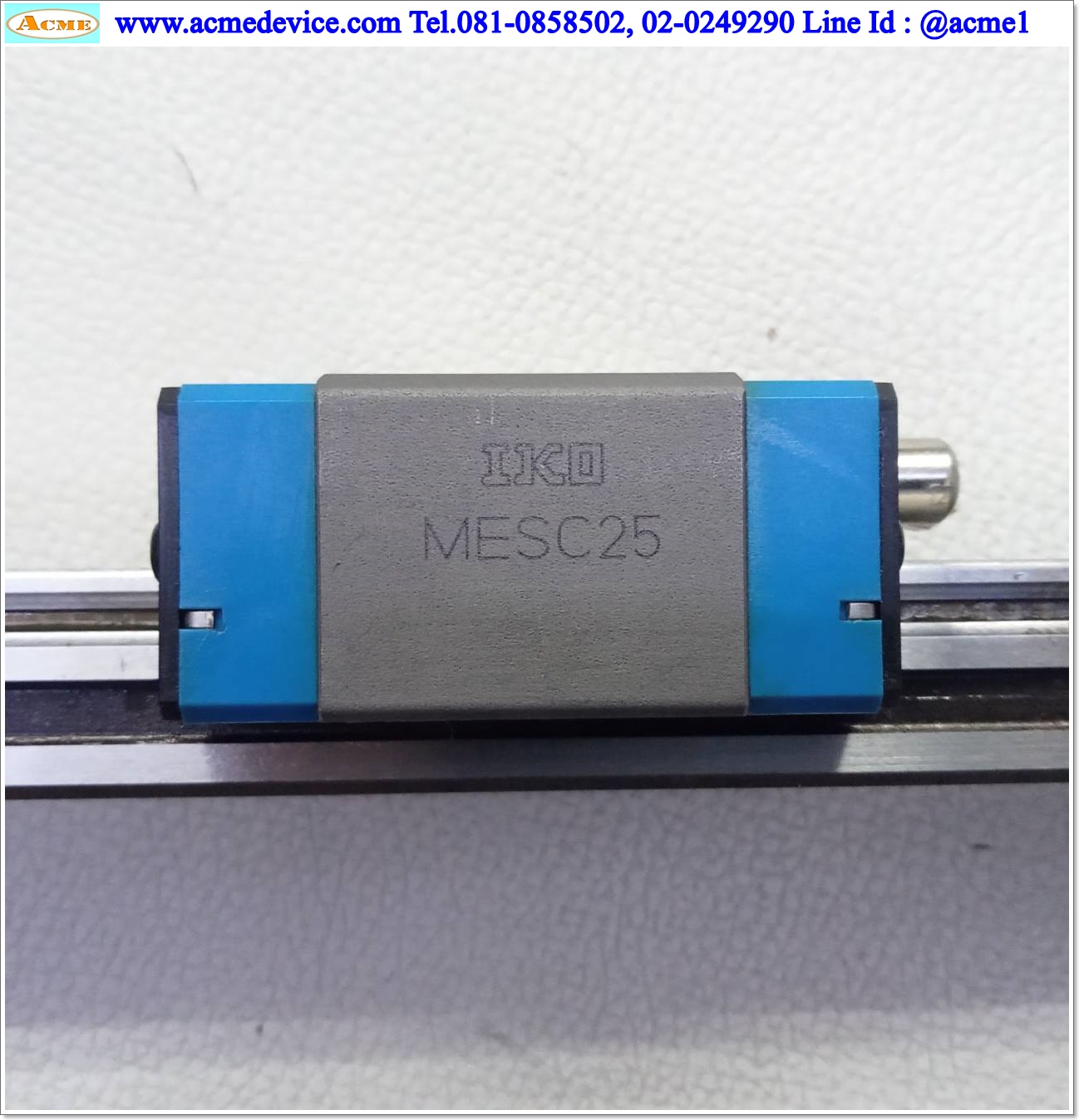 Linear Block and Rail IKO รุ่น MESC25, รางสไลด์ขนาด 23 mm x 740 mm. ( 2 Block )